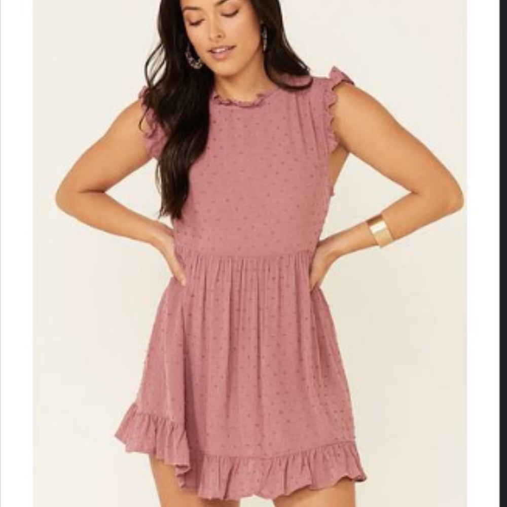 Pink Ruffled Dress